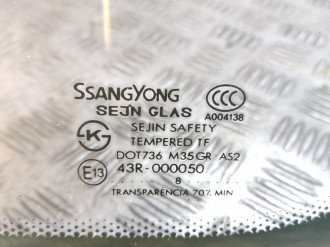 Стекло кузовное глухое заднее правое Ssang yong Kyron 2005 2015