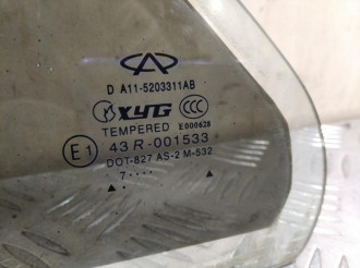 Стекло двери задней левой форточка Chery Amulet 2006-2012