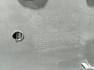 Обшивка двери задней правой Chevrolet Lanos 2004-2010