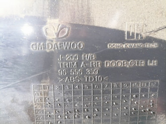 Обшивка двери задней левой Chevrolet Lacetti  2003-2013