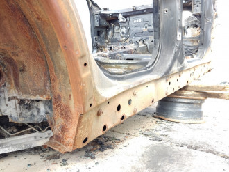 Порог со стойкой правой Bmw X5 e70 2007-2013