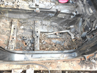 Порог со стойкой правой Bmw 7 f03 2008-2015