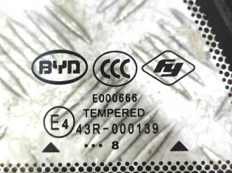 Стекло двери задней левой форточка Byd F3 2006-2013