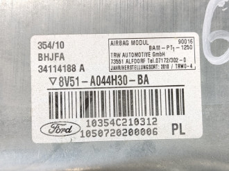Подушка безопасности в торпедо Ford Fiesta 2008-2019