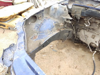 Лонжерон передний правый Opel Vectra B