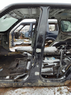 Порог со стойкой левой Land rover Range rover sport 2005-2012