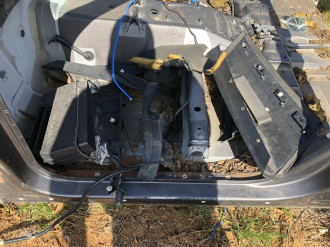 Порог со стойкой левой Land rover Range rover iii 2002-2012