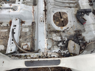 Порог со стойкой левой Mazda Cx7 2007-2012