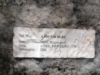 Обшивка багажника C 203