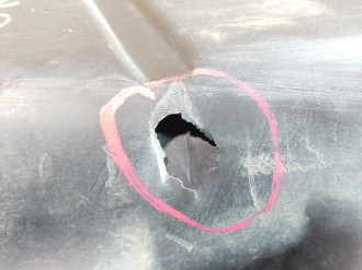 Защита антигравийная левая Ml 164