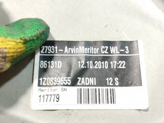 Стеклоподъемник задний левый Skoda Octavia 2004 2013