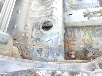 Порог со стойкой правой Renault Logan 2005 2014