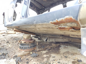 Порог со стойкой правой Renault Scenic 2003 2009