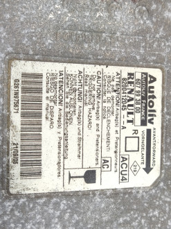 Блок управления Air Bag Renault Scenic 2003 2009