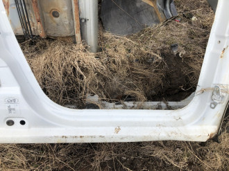 Порог со стойкой правой Renault Logan 2005 2014