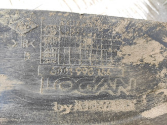 Брызговик правый задний Renault Logan 2005 2014