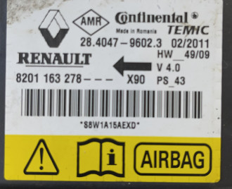 Блок управления Air Bag Renault Sandero 2009 2014