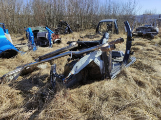 Лонжерон передний левый Volkswagen Touareg 2002 2010