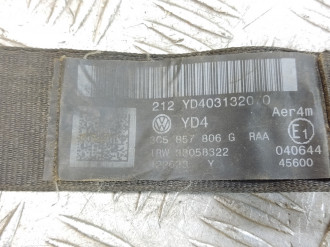 Ремень безопасности задний правый Volkswagen Passat b6 b6