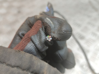 Замок двери передней левой Volkswagen Touareg 2002 2010